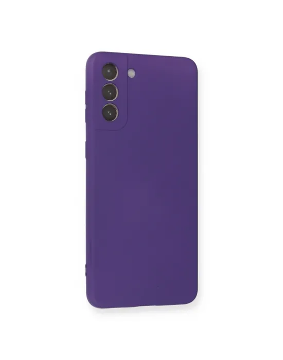 Samsung Galaxy S21 Plus Kılıf Nano İçi Kadife Silikon - Mor