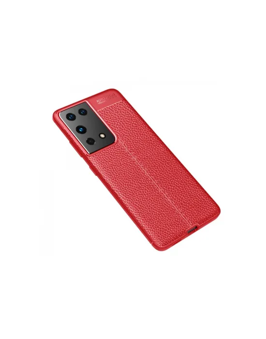 Samsung Galaxy S21 Ultra Kılıf Auto Focus Kapak - Kırmızı