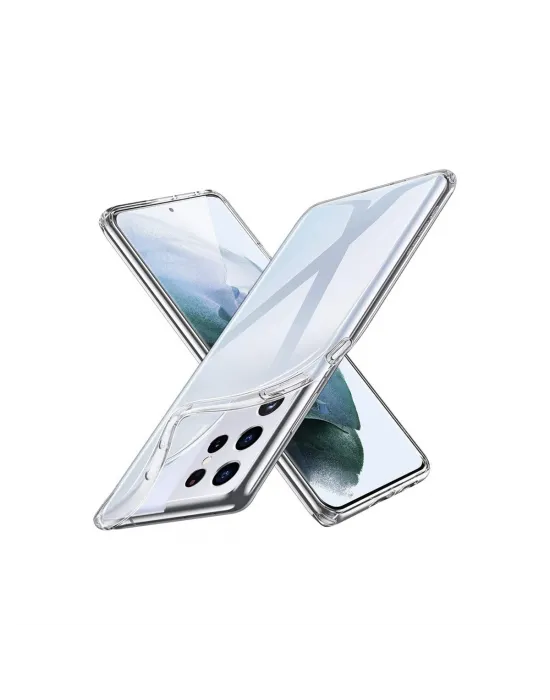 Samsung Galaxy S21 Ultra Kılıf Lüx Şeffaf Silikon