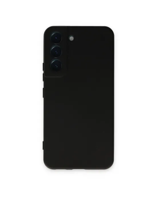 Samsung Galaxy S22 Kılıf Nano İçi Kadife Silikon - Siyah