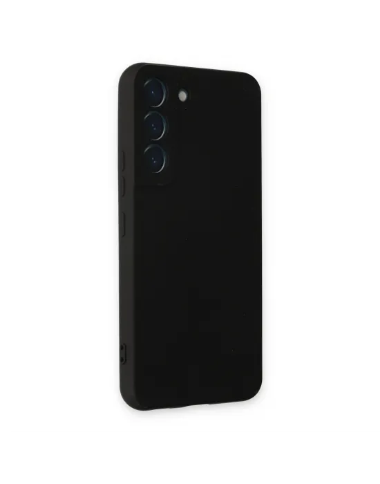 Samsung Galaxy S22 Kılıf Nano İçi Kadife Silikon - Siyah