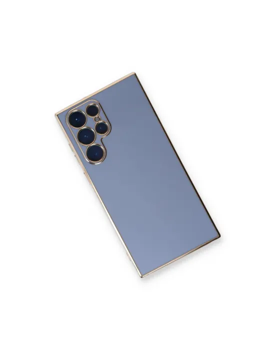 Samsung Galaxy S22 Ultra Kılıf Volet Silikon - Mavi