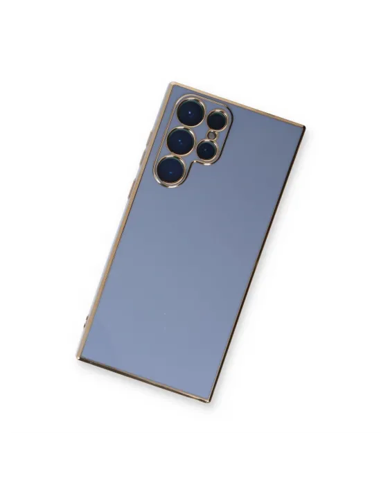 Samsung Galaxy S22 Ultra Kılıf Volet Silikon - Mavi