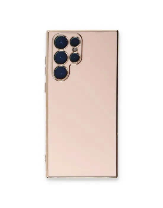 Samsung Galaxy S22 Ultra Kılıf Volet Silikon - Pembe