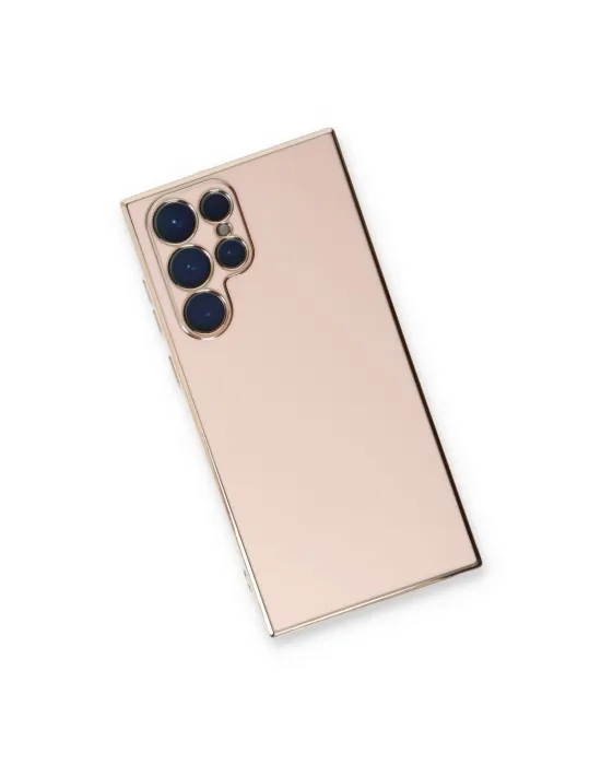 Samsung Galaxy S22 Ultra Kılıf Volet Silikon - Pembe