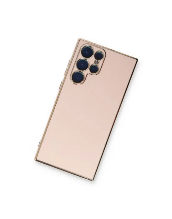 Samsung Galaxy S22 Ultra Kılıf Volet Silikon - Pembe