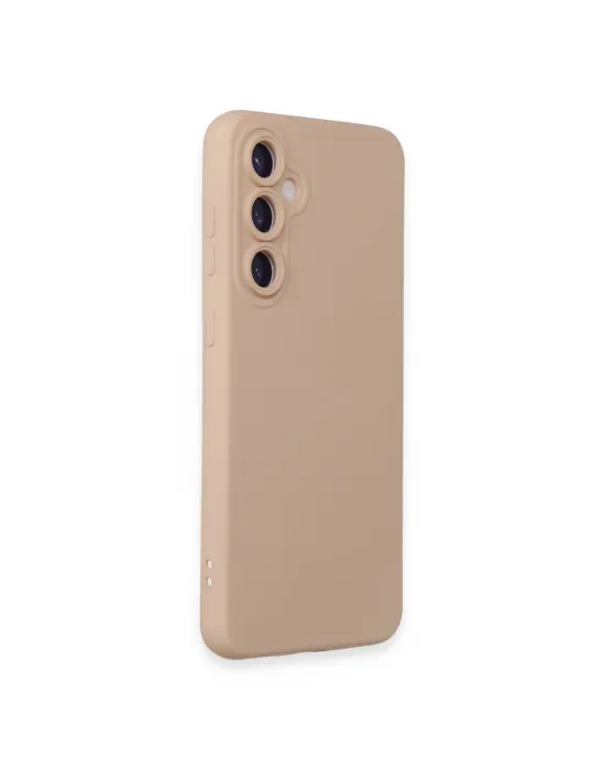 Samsung Galaxy S23 Fe Kılıf Nano İçi Kadife Silikon - Pudra
