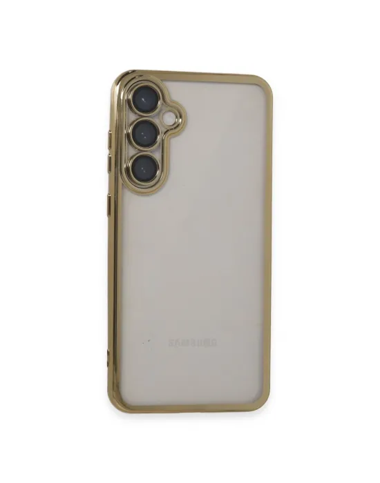 Samsung Galaxy S23 Fe Kılıf Razer Lensli Silikon - Gold