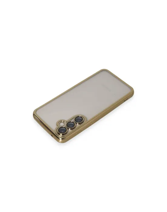 Samsung Galaxy S23 Fe Kılıf Razer Lensli Silikon - Gold