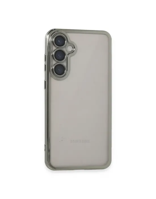 Samsung Galaxy S23 Fe Kılıf Razer Lensli Silikon - Gümüş