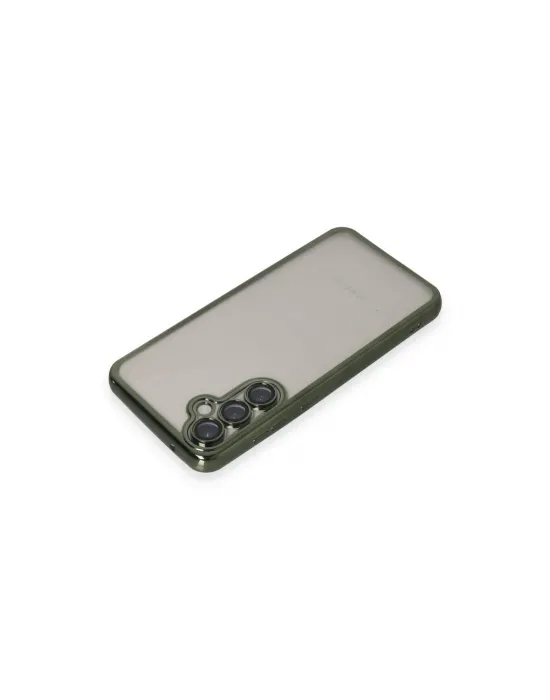 Samsung Galaxy S23 Fe Kılıf Razer Lensli Silikon - Yeşil