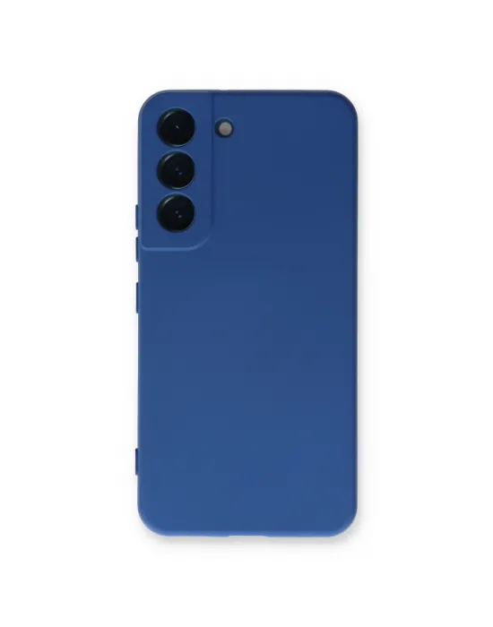 Samsung Galaxy S23 Kılıf Nano İçi Kadife Silikon - Mavi