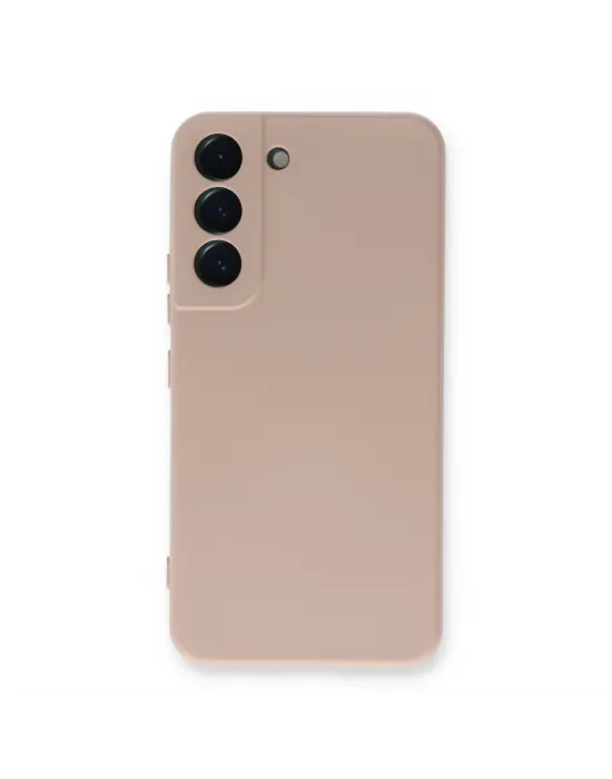 Samsung Galaxy S23 Kılıf Nano İçi Kadife Silikon - Pudra