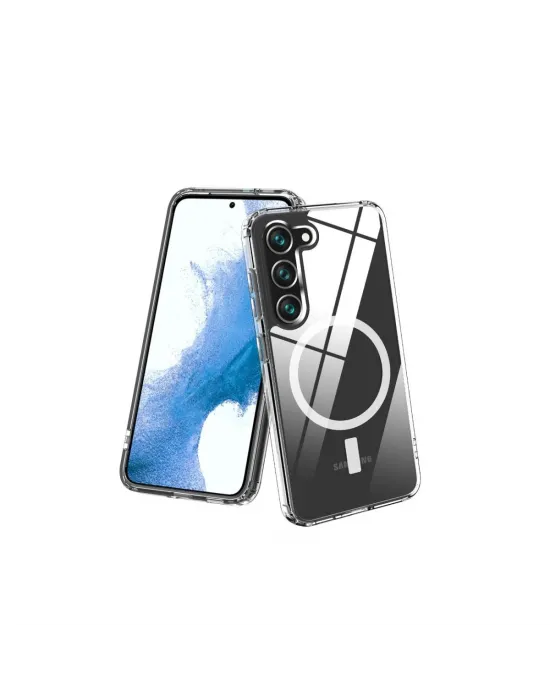 Samsung Galaxy S23 Plus Kılıf Magneticsafe Şeffaf Silikon - Şeffaf