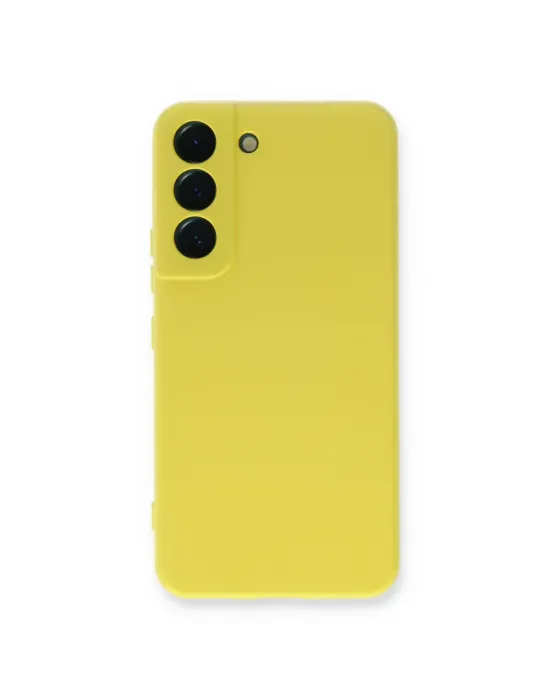 Samsung Galaxy S23 Plus Kılıf Nano İçi Kadife Silikon - Sarı