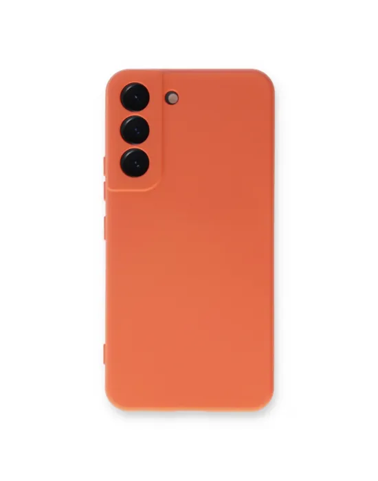 Samsung Galaxy S23 Plus Kılıf Nano İçi Kadife Silikon - Turuncu