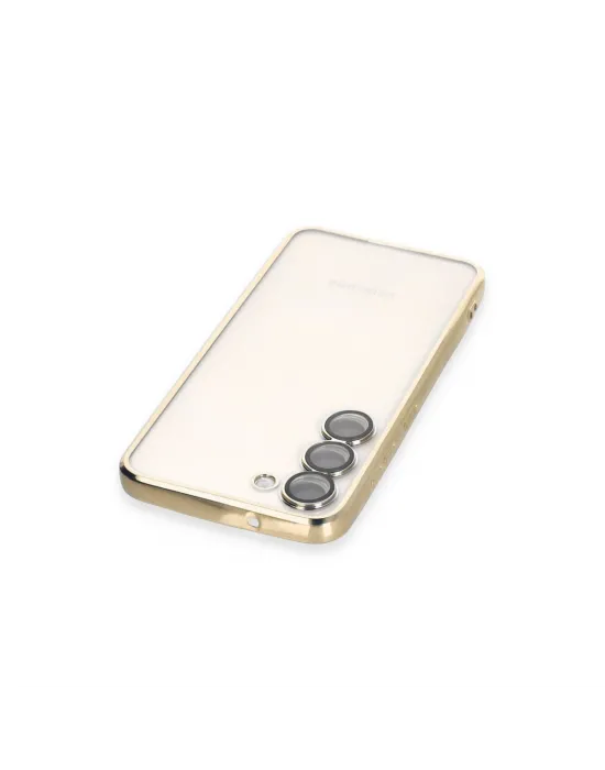 Samsung Galaxy S23 Plus Kılıf Razer Lensli Silikon - Gold