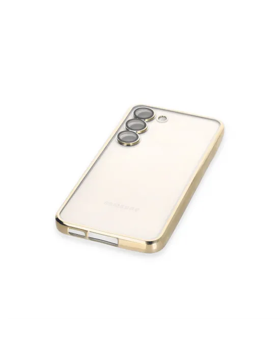 Samsung Galaxy S23 Plus Kılıf Razer Lensli Silikon - Gold