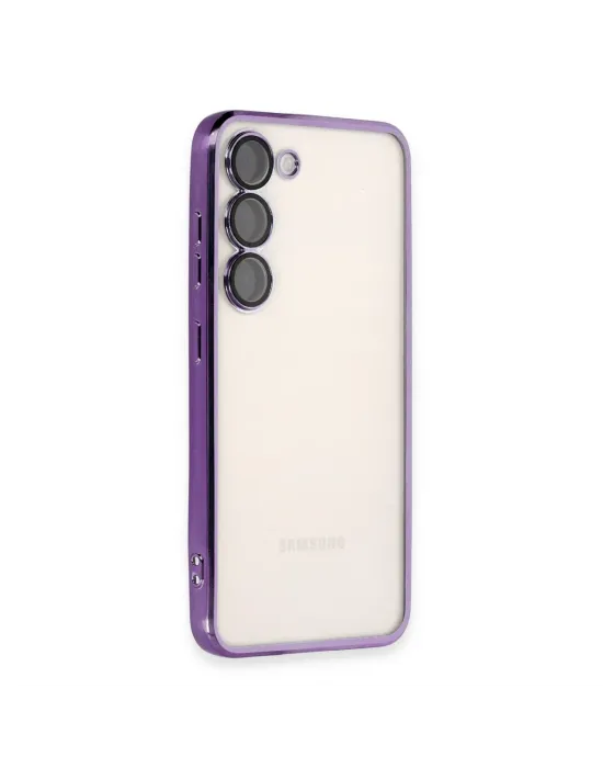 Samsung Galaxy S23 Plus Kılıf Razer Lensli Silikon - Mor
