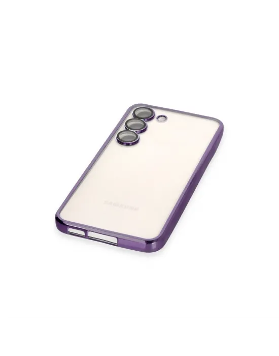 Samsung Galaxy S23 Plus Kılıf Razer Lensli Silikon - Mor