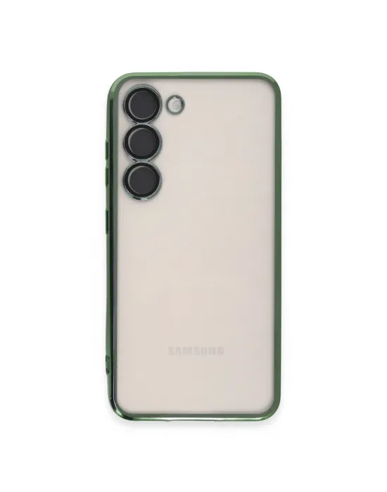 Samsung Galaxy S23 Plus Kılıf Razer Lensli Silikon - Yeşil