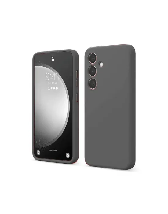 Samsung Galaxy S24 Fe Kılıf First Silikon - Gri