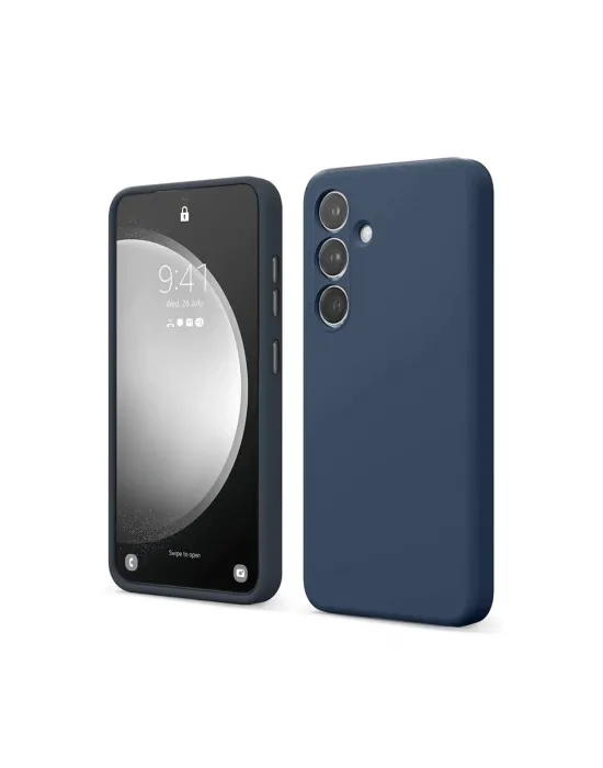 Samsung Galaxy S24 Fe Kılıf First Silikon - Lacivert