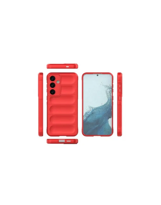 Samsung Galaxy S24 Fe Kılıf Optimum Silikon - Kırmızı