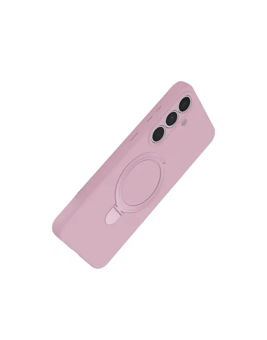 Samsung Galaxy S24 Fe Regal Magsafe Standlı Kapak - Açık Pembe
