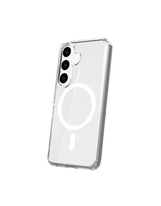 Samsung Galaxy S24 Kılıf Magneticsafe Şeffaf Silikon - Şeffaf