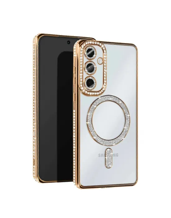 Samsung Galaxy S25 Edge Joke Simli Magneticsafe Kılıf - Gold