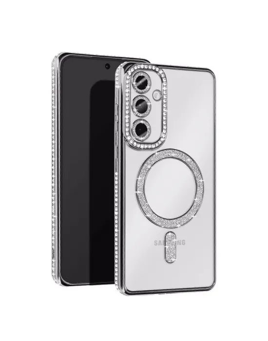 Samsung Galaxy S25 Edge Joke Simli Magneticsafe Kılıf - Gümüş