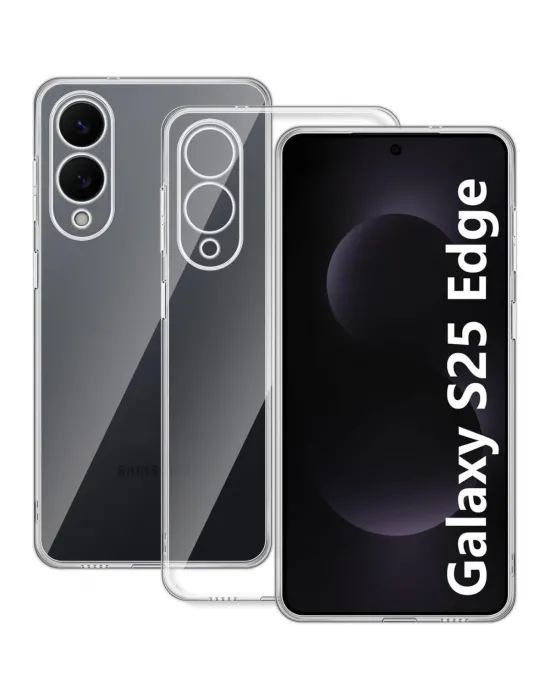 Samsung Galaxy S25 Edge Kılıf Lüx Şeffaf Silikon