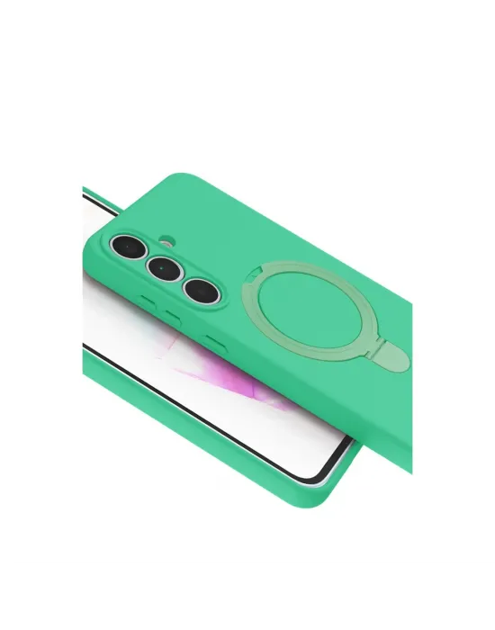Samsung Galaxy S25 Fe Regal Magsafe Standlı Kapak - Yeşil