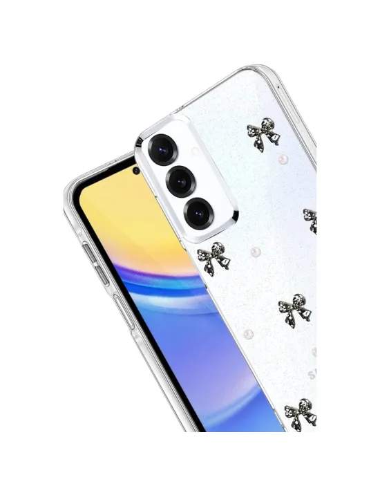Samsung Galaxy S25 Fiyonk Desenli Kapak - Desen 8