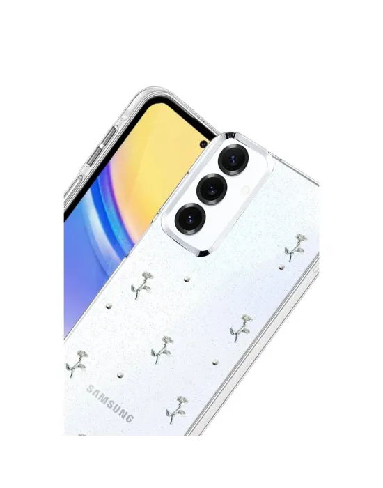 Samsung Galaxy S25 Plus Fiyonk Desenli Kapak - Desen 4