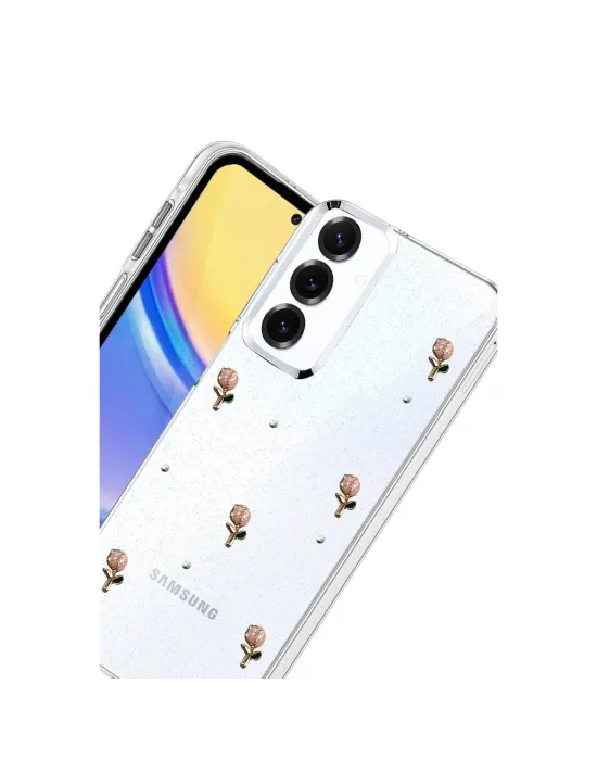 Samsung Galaxy S25 Plus Fiyonk Desenli Kapak - Desen 6