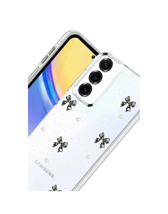 Samsung Galaxy S25 Plus Fiyonk Desenli Kapak - Desen 8