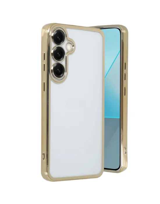 Samsung Galaxy S25 Plus Kılıf Razer Lensli Silikon - Gold
