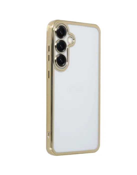 Samsung Galaxy S25 Plus Kılıf Razer Lensli Silikon - Gold