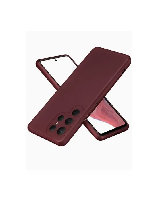 Samsung Galaxy S25 Ultra Kılıf First Silikon - Bordo