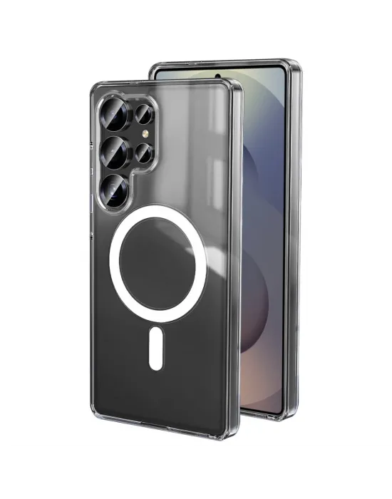 Samsung Galaxy S25 Ultra Kılıf Magneticsafe Şeffaf Silikon - Şeffaf