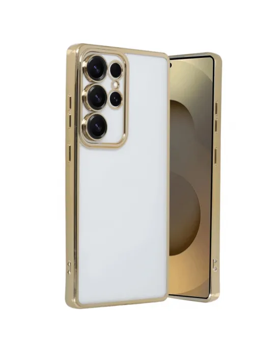 Samsung Galaxy S25 Ultra Kılıf Razer Lensli Silikon - Gold