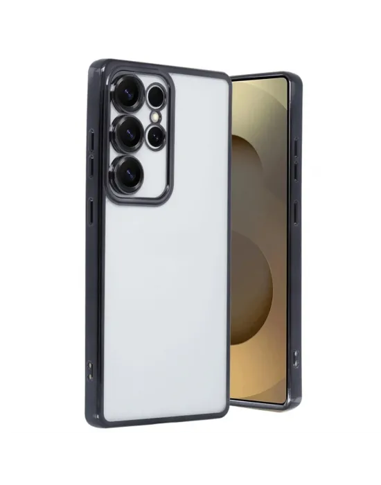 Samsung Galaxy S25 Ultra Kılıf Razer Lensli Silikon - Siyah