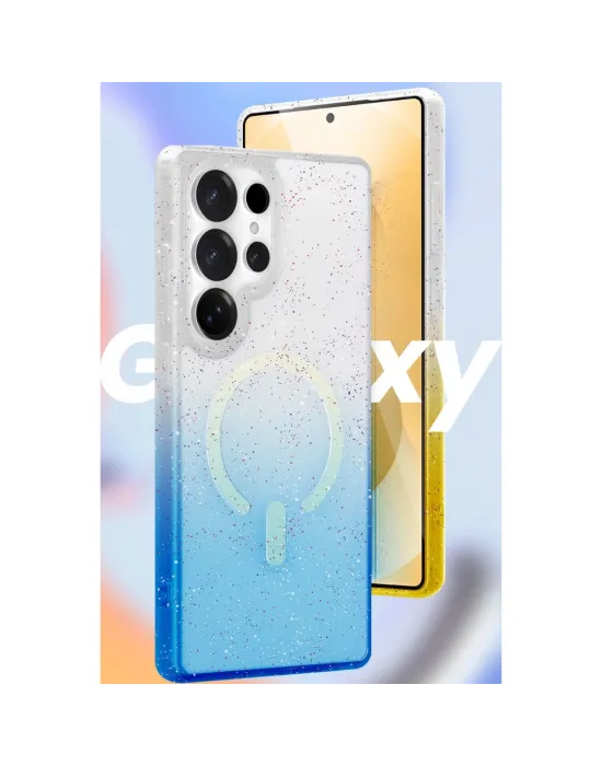 Samsung Galaxy S25 Ultra Pummel Shiny Magsafe Kapak - Mor
