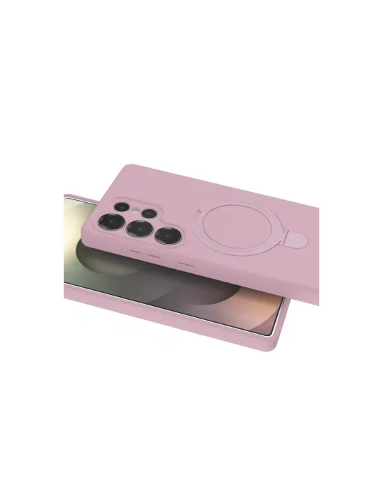 Samsung Galaxy S25 Ultra Regal Magsafe Standlı Kapak - Açık Pembe