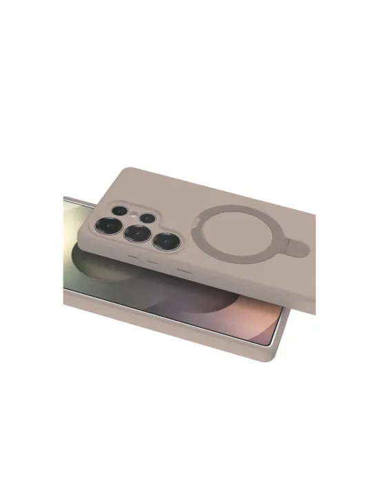 Samsung Galaxy S25 Ultra Regal Magsafe Standlı Kapak - Çöl Titanyum