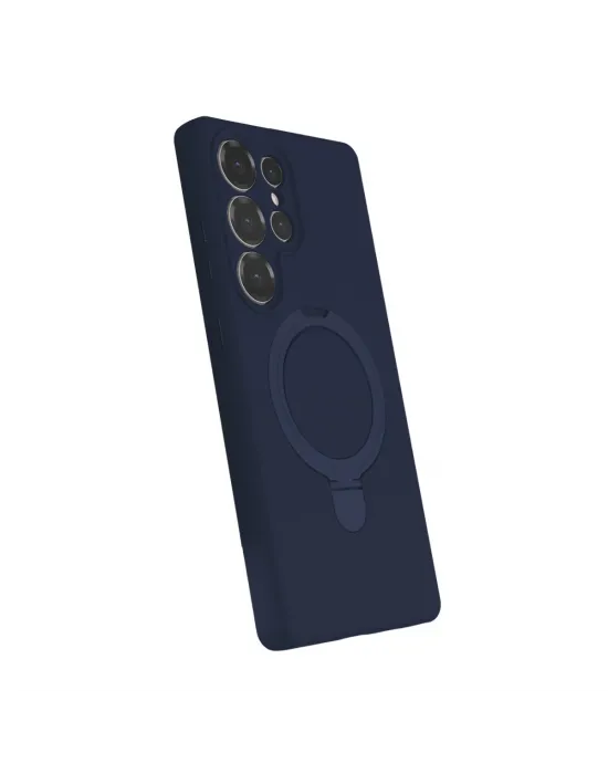 Samsung Galaxy S25 Ultra Regal Magsafe Standlı Kapak - Lacivert