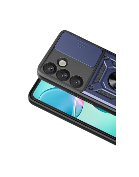 Samsung Galaxy S26 Pars Lens Yüzüklü Silikon - Lacivert