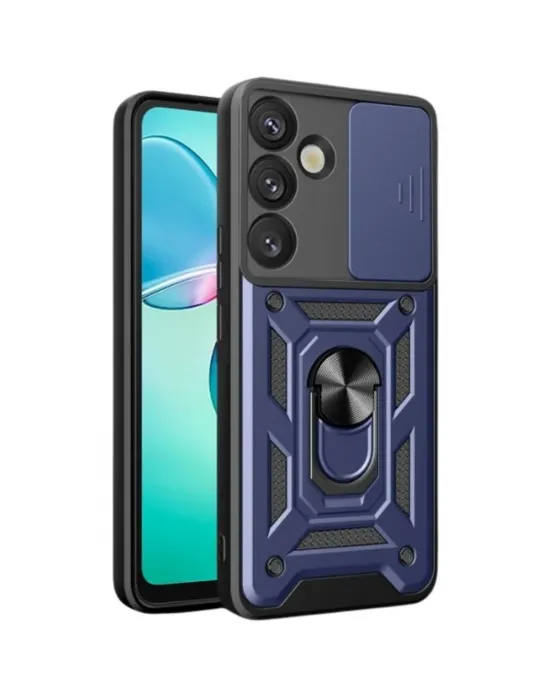 Samsung Galaxy S26 Plus Pars Lens Yüzüklü Silikon - Lacivert